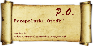 Przepolszky Ottó névjegykártya